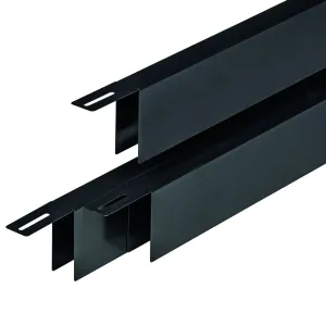 Krimp/Uitzet maskeer U-profiel zwart gecoat 31