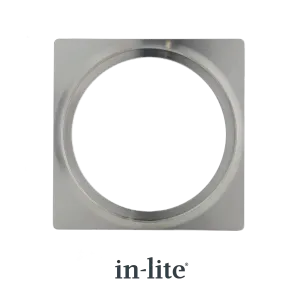 In-Lite PLATE 1 afdekplaat rvs geschikt voor Big Flux - Luna-