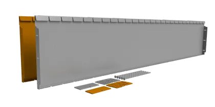 Flexline Gegalv.40cm L=216cm-Gemakkelijk en snel te monteren