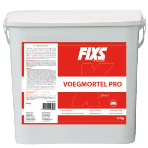 Fixs Voegmortel Pro Antraciet 15kg-Duurzaam waterdoorlatend