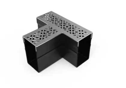 Star Drain 65/100 T-stuk - Diamond-Line (RVS-Inox)-Optimale waterafvoer