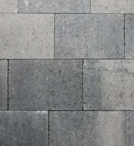 Vlaksteen 20x30x6 grijs/zwart genuanceerd-Geschikt voor oprit