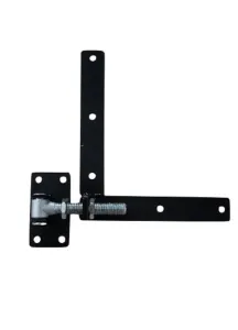 Verstelbaar Poortbeslag Rechts L=300mm zwart-