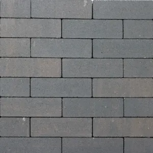 Strackstone Crown GRN+ Dikformaat 21x7x8 vlak havanna/antraciet genuanceerd KOMO PL2-Gekleurde onderlaag van beton met hoge kwaliteit deklaag
