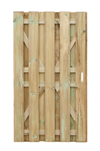 204306 Hengelo-H-deur recht 180x100 cm Groen geïmpregneerd