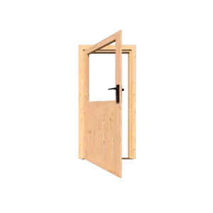 Excellent/Elegant Enkele deur Douglas Glas (losse roedes) Li-Inclusief hang- en sluitwerk