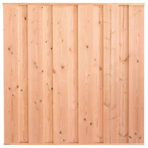 Tuinscherm Doorn 11-planks Douglas fijnbezaagd 180x180cm-Onbehandeld Douglas