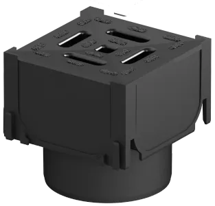 Hexaline Hoekelement Zwart-