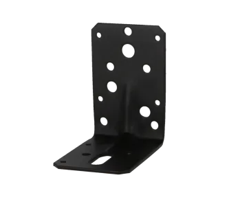 Hoekanker m/ril 90x90x60mm zwart TXT p/stuk-