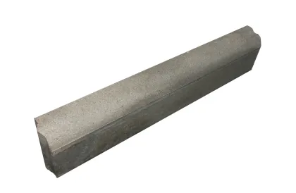 Gazonopsluitband 10x20x100 grijs KOMO-Heeft aan één lange zijde een afgeronde kant