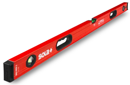SOLA Aluminium waterpas Big Red 3 120cm-Zeer nauwkeurig