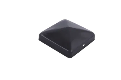 Paalornament piramide 91mm zwart-