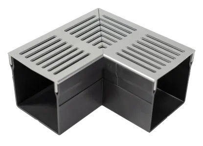 Star Drain Mini 65/60 Hoekstuk - Grijs (Aluminium)-Optimale waterafvoer