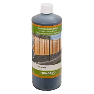 Betonschutting - betoncoating zwart 1 Ltr-Strakke afwerking van een betonschutting