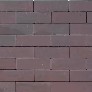 Strackstone Kera GRN+ Dikformaat 21x7x8 vlak elleboogverband rood/bruin genuanceerd PL2-Deklaag van gerecycled keramisch (rest)materiaal