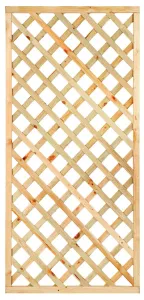 Trellis Scherm Eindhoven 90x180cm Groen Geïmpregneerd-Levensduur van 15-20 jaar zonder grondcontact