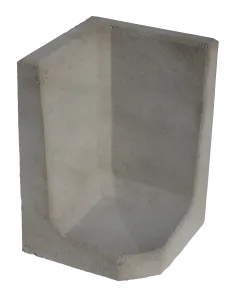 (H) Hoek L-element 60x40x40x8 grijs-Voor de realisatie van hoogteverschillen