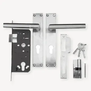 Inbouw cilinderslot schild RVS tbv 614467-RVS