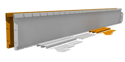 Flexline Corten 24cm L=216cm