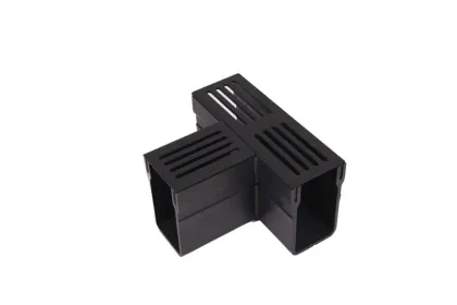 Star Drain 65/100 T-stuk - Premium Zwart (Aluminium)-Optimale waterafvoer