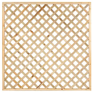 Trellis Scherm Eindhoven 180x180cm Groen Geïmpregneerd-Levensduur van 15-20 jaar zonder grondcontact