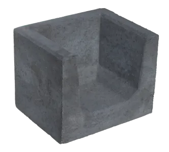 (H) Hoek U-element 40x50x40 Antraciet-Voor de realisatie van hoogteverschillen