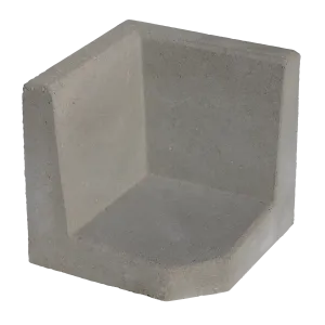 L-Hoekelement 40x40x40cm Grijs-Voor de realisatie van hoogteverschillen