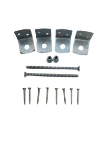 Unibeslagset RVS t.b.v. Betonpalen (2 stuks)-