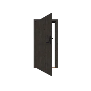 Excellent/Elegant Enkele deur Zwart Dicht Linksdraaiend-Inclusief hang- en sluitwerk