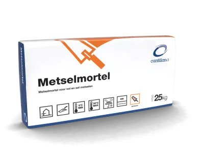 Cantillana Metselmortel 102 M5 A/B PE zak 25kg-Geschikt voor het metselen van niet zuigende steensoorten