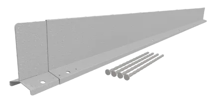 Hardline Borderrand Gegalvaniseerd 15cm lengte 220cm incl. 4 grondnagels en verbindingsset-