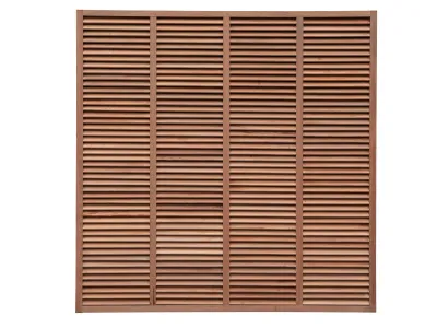 Keruing Trellis 26 Louvre 180x180cm Premium-Levensduur van 20-25 jaar