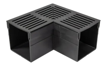 RSSD Aluminium Zwart Hoekgoot 10x10cm-