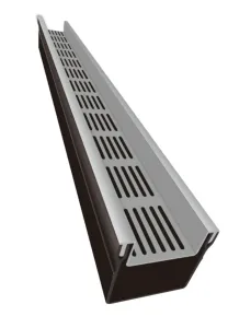 Top Stone 100/100 Lijngoot - Grijs (Aluminium) 100cm-Optimale waterafvoer