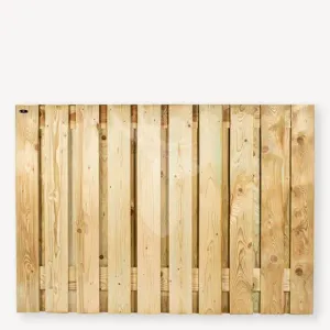 Tuinscherm Vleuten (19+2) Vuren groen geïmpregneerd 180x130-Groen geïmpregneerd vuren