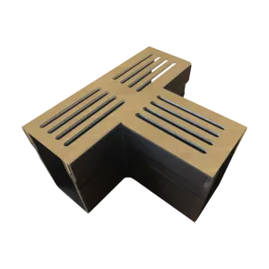 Star Drain 65/100 T-stuk - Roestbruin (Cortenstalen)-Optimale waterafvoer