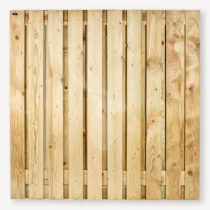 Tuinscherm Vleuten (19+2) Vuren groen geïmpregneerd 180x180-Groen geïmpregneerd vuren