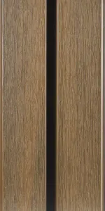 WPC WEO60 Gardenwall 33x170mm (wb 140mm) 290cm Teak-Rot- en vlekbestendig