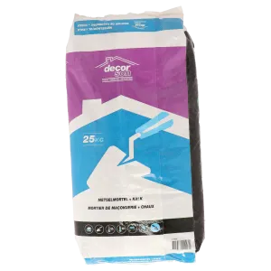 Metselmortel + Kalk 25kg-Enkel water toevoegen om gebruiksklaar te maken
