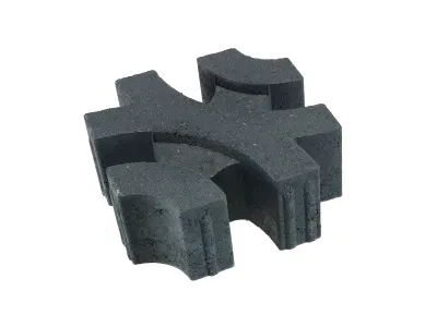 Virage 30x30x12 Black-Klinker die waterafvoer bevorderd