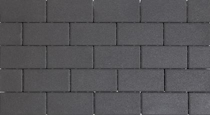 Design brick 6 cm black komo
