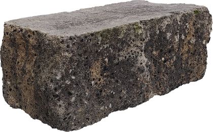 Splitrock hoekstuk trommel 29x13x11 cm grigio camello geknipte kopse kant