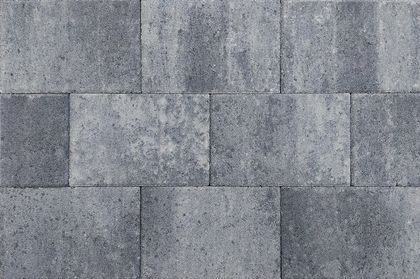 Straksteen 20x30x5 cm grijs/zwart