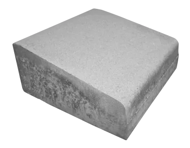 Inritband 50x45x12/20 tussenstuk zonder verb. grijs-Voor het opvangen van hoogteverschillen tussen o.a. trottoirs en rijpaden