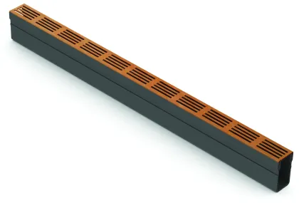 Hexa Slim-Line Corten 100cm-