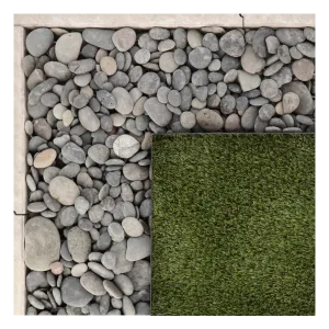 Beach Pebbles Zwart 30-80mm 20kg-Drainerend