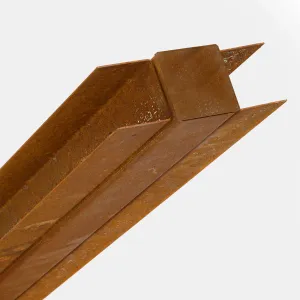 Tussenpaal voor Bamboescherm H:182cm L:230cm Corten-