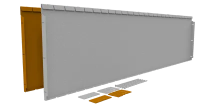 Flexline Gegalv.56cm L=216cm-Gemakkelijk en snel te monteren