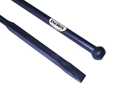 Stootijzer 1400mm met 40cm vierkant knop en beitel-