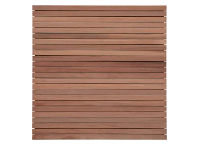 Keruing Scherm 50 180x180cm Premium-Levensduur van 20-25 jaar